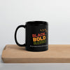 Black. Bold. Blessed. | Black Glossy Mug