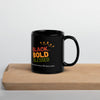 Black. Bold. Blessed. | Black Glossy Mug