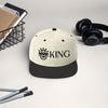 KING Snapback Hat (Black Stitching)